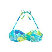 SUNSEEKER Bikini zgornji del modra/rumena/zelena/bela