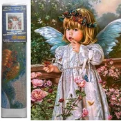 Norimpex Diamantna slika Angel z rožami 30x40cm