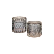 House Nordic Komplet posod za shranjevanje s pokrovi Jars In Smoked Glas 2-pack