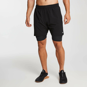 MP Mens Essentials 2-in-1 Training Shorts - Black - L
