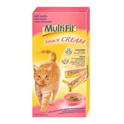 MultiFit priboljšek za mačke Snack-Cream losos in inulin 7x15 g