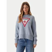 Guess Jeans Pulover W4BR12 Z3HM1 Modra Relaxed Fit