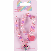 Disney Minnie Necklace and Bracelet set za otroke 2 kos
