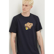 Bombažna kratka majica DC Handmade moška, mornarsko modra barva, ADYZT05339