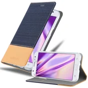 Cadorabo Cadorabo Case, združljiv s Samsungom v temno modro rjavi barvi - zaščitni pokrov z magnetnim zapiranjem, stoječo funkcijo in režo za kartico, (20566625)