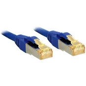 LINDY LINDY 47282 RJ45 omrežni kabel\, Patch kabel CAT 6a (neobdelani kabel CAT7) S/FTP 7.50 m modra 1 kos, (20421399)