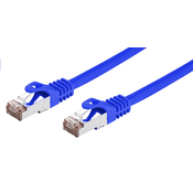 C-TECH Patchcord Cat6, FTP, modri, 0,5 m