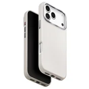 Premium ovitek UNIQ Lyden Leatherette Case™ iz umetnega usnja za iPhone 17 Pro Max - Gray