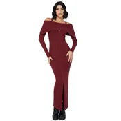 Ženska obleka KILLSTAR - Dusk Empress - Red - KSRA013921