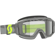 Motocross naocale SCOTT Primal Enduro sivo-fluo žute s prozirnim pleksiglasom