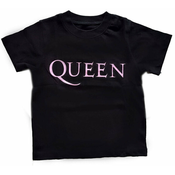Queen Pink Logo Toddler T-Shirt Black (3 Years)