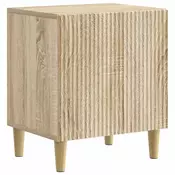 vidaXL Nočna omarica Sonoma hrast 43 x 34,5 x 50 cm Inženirski les