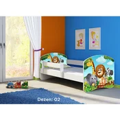 Deciji krevet ACMA II 180x80 + dusek 6 cm WHITE2