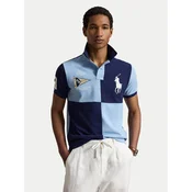 Polo Ralph Lauren Polo majica 710B21927001 Mornarsko modra Custom Slim Fit