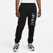 Nike M NK CLUB+ BB CF PANT MLOGO, muške hlače, crna DX0795