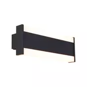 Moderna stenska svetilka črna 30 cm vklj. LED CCT IP54 - Vanya