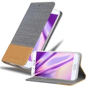 Cadorabo CADORABO Ohišje, združljiv s Xiaomi v svetlo sivi rjavi barvi - zaščitni pokrov z magnetnim zapiranjem, stoječo funkcijo in režo za kartico, (20566950)