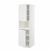 METOD Visoka omara za mv pečico+2vr/plc, bela/Stensund bela, 60x60x200 cm