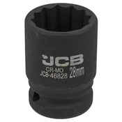 JCB Udarna glava 3/4 28mm 12-žlicasta Cr-Mo NASADNI kljuc