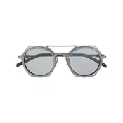 Hublot Eyewear - geometric lens tinted glasses - unisex - Grey