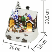 home Dekorativna LED rasvjeta, Diorama, snježna kuća - DRM 15