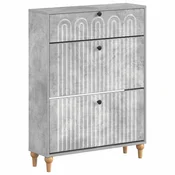 vidaXL Omara za čevlje ALKMAAR 78 x 24 x 103 cm Inženirski les