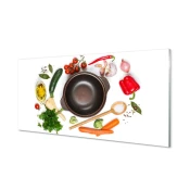 tulup.si Zidna obloga za kuhinju Spoon paradižnik peteršilj 100x50 cm