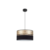 Luster na sajli LIMA 1xE27/60W/230V zlatna/crna