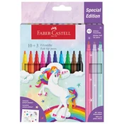 FLOMASTER ŠKOLSKI  10 PLUS 3BARVE UNICORN FABER CASTELL 554213 BLISTER