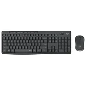 LOGITECH_ MK295 Silent Wireless Combo US tastatura + miš crna