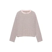 Pull&Bear Majica čokolada/roza
