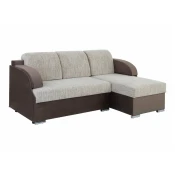 Kotna garnitura Boston 609 (Bluvel 38) Rjava, Funkcija spanje, Predal, 205x138x89cm