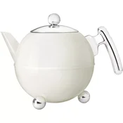 BREDEMEIJER Bella čajnik z dvojno steno, prostornina: 1,20 litra, 181 mm, bela