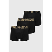 Bokserice Versace 3-pack za muškarce, boja: crna