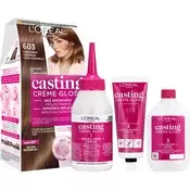 LOréal Paris Casting Creme Gloss barva za lase odtenek 603 Chocolate Caramel 4 kos