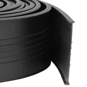 vidaXL Tesnilo garažnih vrat Črna 70 x 6 mm 4,5 m PVC