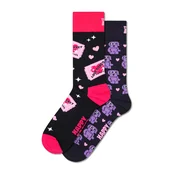 Happy Socks Čarape Love Tickets  ljubičasta / roza / svijetloroza / crna