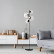 Opviq Podna lampa Fazli-10522, 33x33x162 cm, 4x E14, IP20, Crna