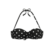 LASCANA Bikini zgornji del  črna / bela