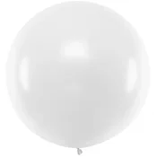 Velik balon 1 m, pastelno bel, 1 kos.