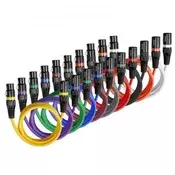 VEVOR XLR kabel 3-pinski moški na ženski mikrofon kabel 2 m barvni 10 kosov komplet