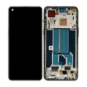 OnePlus Nord 2T CPH2399 CPH2401 - LCD zaslon + steklo na dotik + okvir (Black) TFT