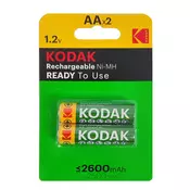 Kodak punjiva baterija AA HR6 NI-MH 2600MAH 2x