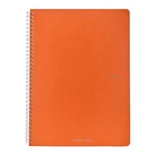 Bilježnica Fabriano Ecoqua original A4 90g 70L spiralna crte arancio 19290213