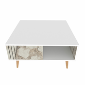 Wallity Klub sto Ronas 89,6x46,5x89,6cm Beli