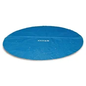 Intex 28013 Solar Tarpaulin, Cover with Thermal Insulation for Round Easy Set/Frame Pools, Polyethylene, Blue, Diameter 457 cm