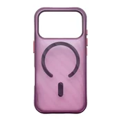 Sturdo plastični ovitek za iPhone 18 Pro, bordo (MagSafe SPIRAL)