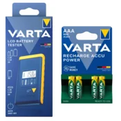 shumee Komplet za testiranje baterij VARTA LCD + 4 baterije AAA 800mAh NiMH