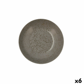 Duboki Tanjur Ariane Oxide Keramika Siva (O 21 cm) (6 kom.)