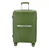 Kovček TRAVEL AND MORE Unbreakable - srednji, army zelen, trdi, 65 l